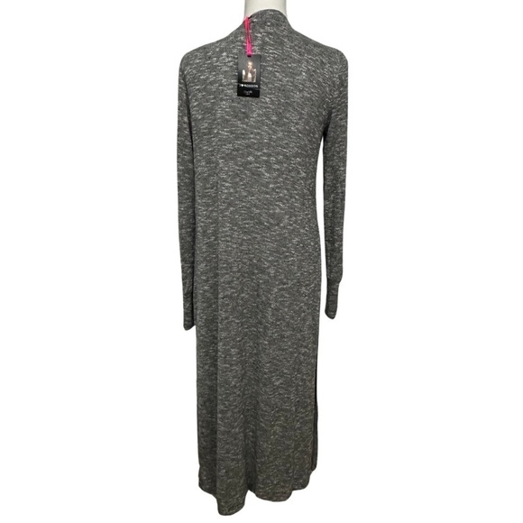 I Heart Ronson Long Grey Open Cardigan Heather Grey Size Medium NEW WITH TAGS - Picture 8 of 8